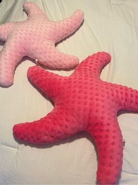 Plush Starfish Throw Pillows - Pink & Hot Pink